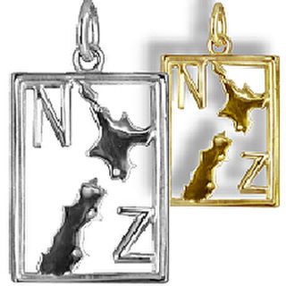 New Zealand Oblong Map