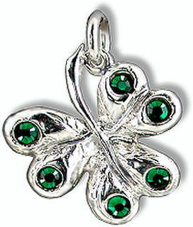 Shamrock with Crystals