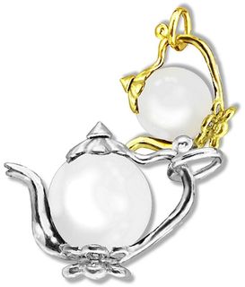 Teapot with White Agate