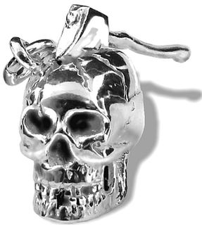 Halloween Axe In Skull