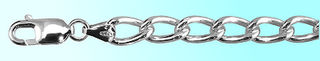 Large curb chain bracelet