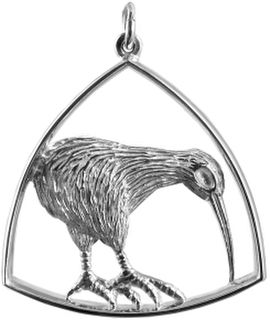 Lge. Kiwi Triangle Charm/Pendant