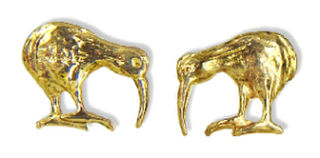 Mini 9ct Gold Kiwi Studs
