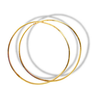 9ct 20mm Hand Made Hoops