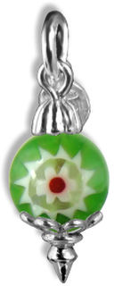 Christmas Decoration Green Millefiori