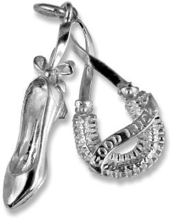 Brides Lucky Horseshoe & Slipper