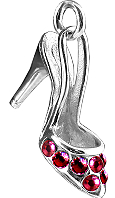 Stiletto Shoe with Pink Crystals