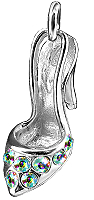 Stilleto Shoe with Aurora Crystals