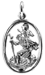 St. Christopher, wire edge