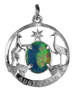 Australian Coat of Arms : Opal Triplet, lge