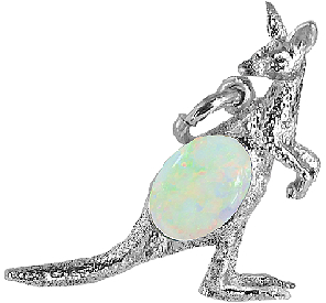 Kangaroo small with Opal